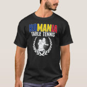 Romania Table Tennis   Romanian Ping Pong Supporte T-shirt (Voorkant)