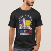 Romanian American Countries Flags Pride Romania Fl T-shirt (Voorkant)