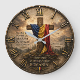  Romanian Christian Cross with Psalm 33:12 Bible  Grote Klok