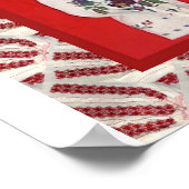 Romanian craft, embroidered blouse poster (Hoek)