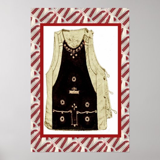 Romanian craft, embroidered over dress poster (Voorkant)