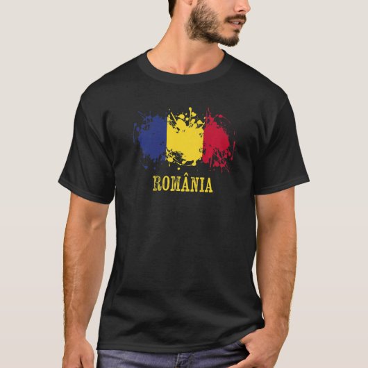 Romanian enthusiasts for România and Romania T-shirt (Voorkant)