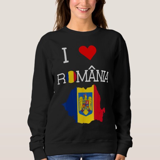 Romanian  I Love Romania Trui (Voorkant)