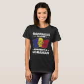 Romanian Wedding State of Romania Roots Married T-shirt (Voorkant volledig)