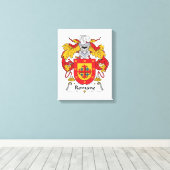 Romano Family Crest Canvas Afdruk (Insitu (Houten vloer))