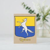 Romano Family Heraldic Shield Briefkaart (Staand voorkant)