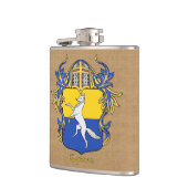 Romano Heraldisch Schild met Helm en Mantel Heupfles (Links)