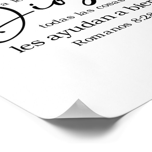 Romanos 8:28 Poster (Hoek)