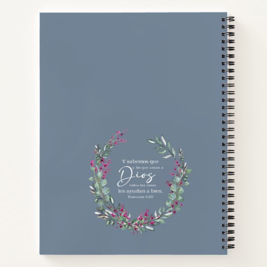 Romanos 8 Notebook Notitieboek (Achterkant)