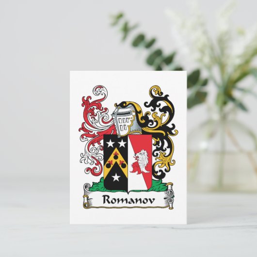 Romanov Family Crest Briefkaart (Staand voorkant)