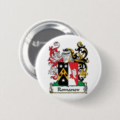 Romanov Family Crest Ronde Button 5,7 Cm (Voorkant /achterkant)
