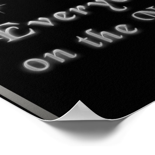 Romans 10:13 Iedereen die de Naam roept Poster (Hoek)