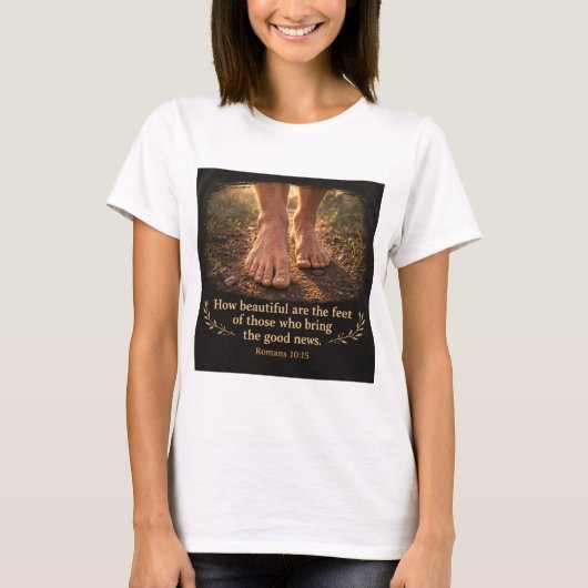 Romans 10:15  t-shirt (Voorkant)