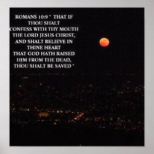 ROMANS 10:9 POSTER