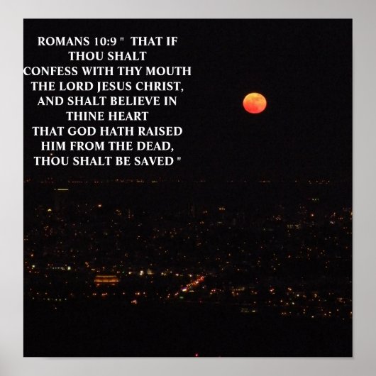 ROMANS 10:9 POSTER (Voorkant)