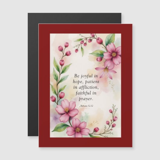 Romans 12:12 Custom Bible Verse (Voorkant / Achterkant)