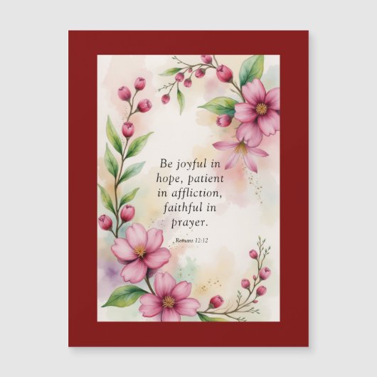 Romans 12:12 Custom Bible Verse (Voorkant)