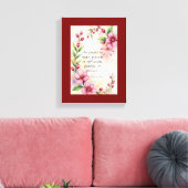 Romans 12:12 Custom Bible Verse Canvas Afdruk (Insitu (Woonkamer))