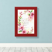 Romans 12:12 Custom Bible Verse Canvas Afdruk (Insitu (Houten vloer))