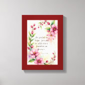 Romans 12:12 Custom Bible Verse Canvas Afdruk (Voorkant)