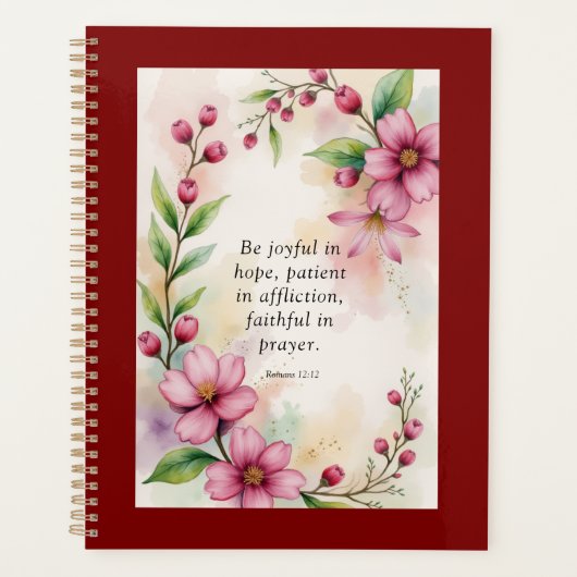 Romans 12:12 Custom Bible Verse Planner (Voorkant)