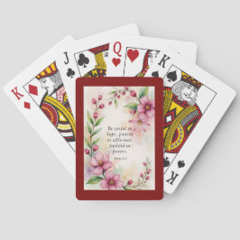 Romans 12:12 Custom Bible Verse Pokerkaarten