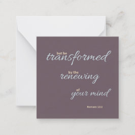 Romans 12:2 Flat Note Card Notitiekaartje