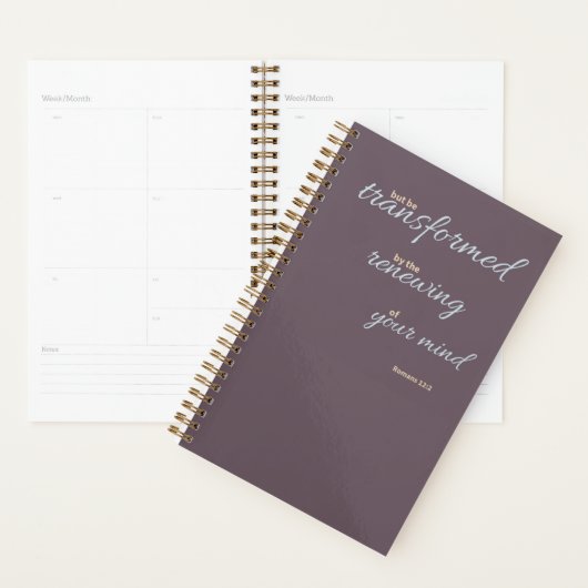 Romans 12:2 Planner (Display)