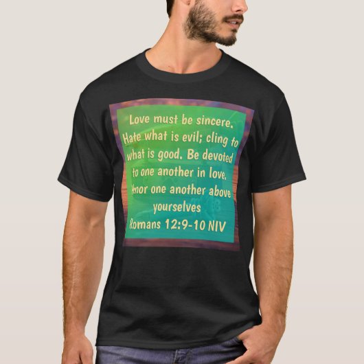 Romans 12:9-10 T-shirt (Voorkant)