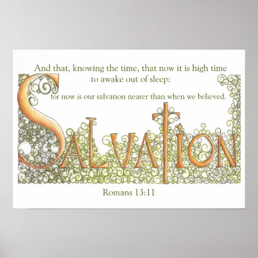 Romans 13:11 Verlossing Poster (Voorkant)