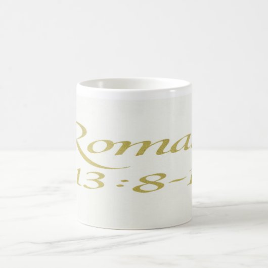 Romans 13:8-10: Bible Verse Mug Koffiemok (Center)