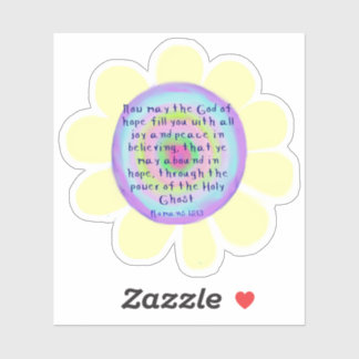 Romans 15:13 Eigen vinylStickers Sticker