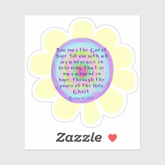 Romans 15:13 Eigen vinylStickers Sticker (Vel)