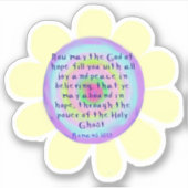 Romans 15:13 Eigen vinylStickers Sticker (Voorkant)