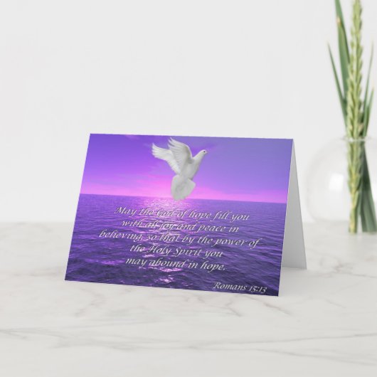 Romans 15:13 Hope Bible Quot Card Kaart (Voorkant)