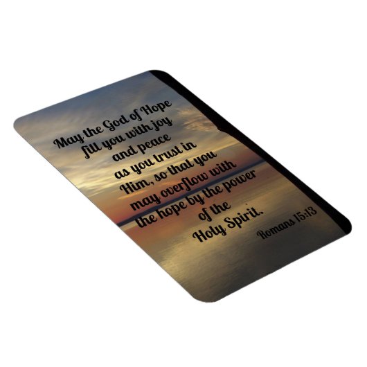 Romans 15:13 koelkast Magnet Magneet (Rechterzijde)