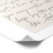 Romans 15:13 Minimale Boho Beige Arch Script Poster (Hoek)