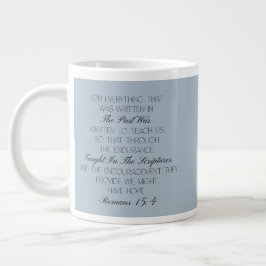 Romans 15:4 Hope Bible Verse Mug Grote Koffiekop