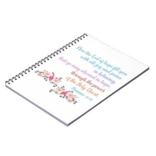 Romans 15 bijbelvormig ontwerp notitieboek (Linkerzijde)