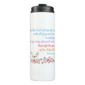 Romans 15 bijbelvormig ontwerp thermosbeker (Voorkant)