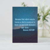 Romans 1:19 KJV Bijbelverse Pic Flat Wenskaart Kaart (Staand voorkant)