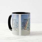 Romans 2:1 KJV Bijbelverse Pic Two-Tone Mok (Voorkant links)