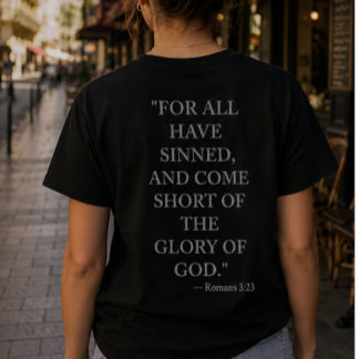 Romans 3:23 Bijbelvers T-shirt
