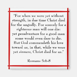 Romans 5:6-8 scriptmagneet magneet
