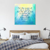 Romans 6:23 Canvas afdrukken (Insitu (Slaapkamer))