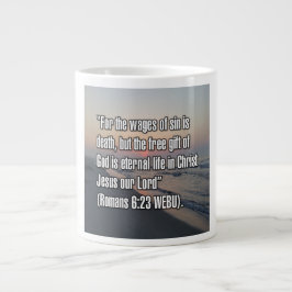 Romans 6:23 WEBU Mug Grote Koffiekop