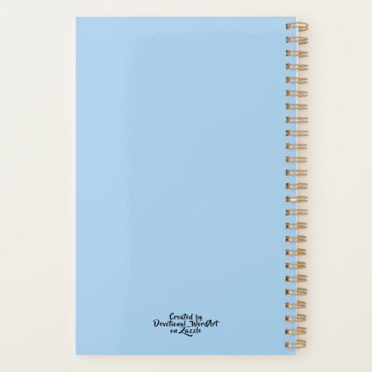 Romans 8:28 Beach Sunset Custom Christelijk Planner (Achterkant)