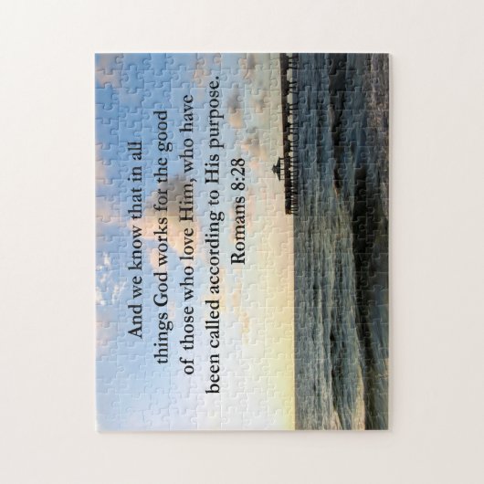 ROMANS 8:28 BIBLE LEGPUZZEL (Verticaal)