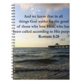 ROMANS 8:28 BIBLE NOTITIEBOEK (Voorkant)
