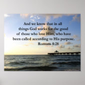 ROMANS 8:28 BIBLE POSTER (Voorkant)